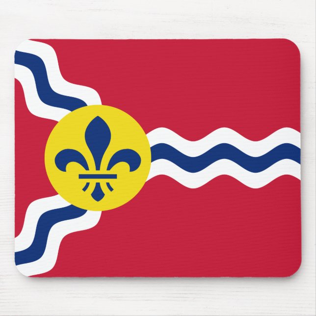 Tapis De Souris Drapeau de St Louis, Missouri (Devant)