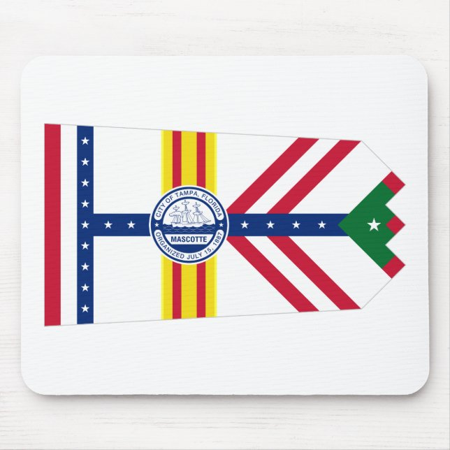 Tapis De Souris Drapeau de Tampa, Floride Pad de souris (Devant)