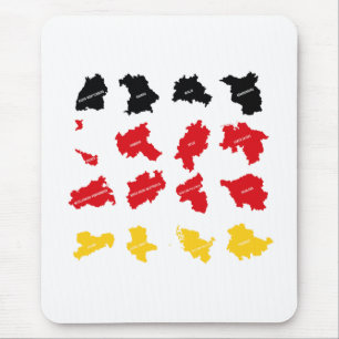 Tapis De Souris Drapeau des États allemands