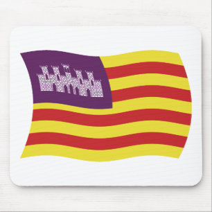 Tapis de souris Drapeau des îles Baléares