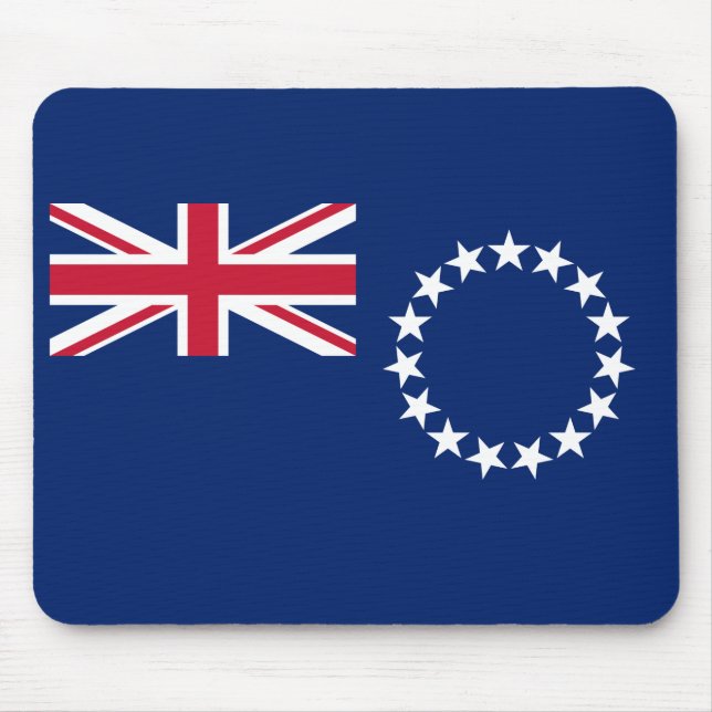 Tapis De Souris Drapeau des Îles Cook (Devant)