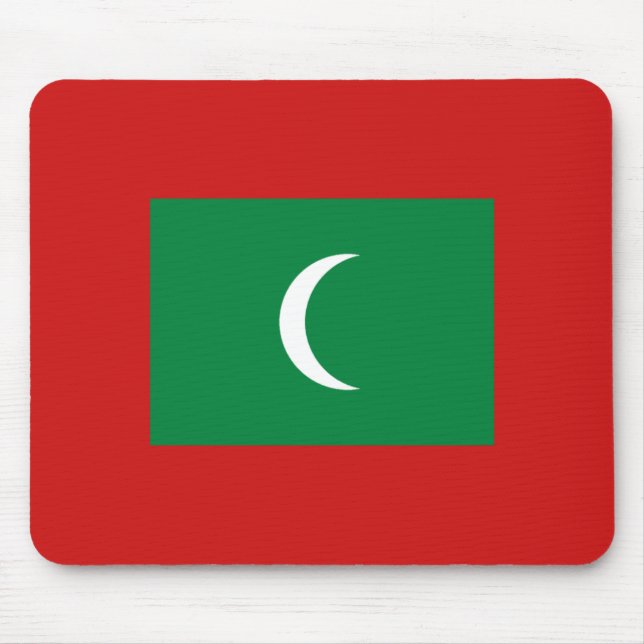 Tapis De Souris Drapeau des Maldives Mousepad (Devant)