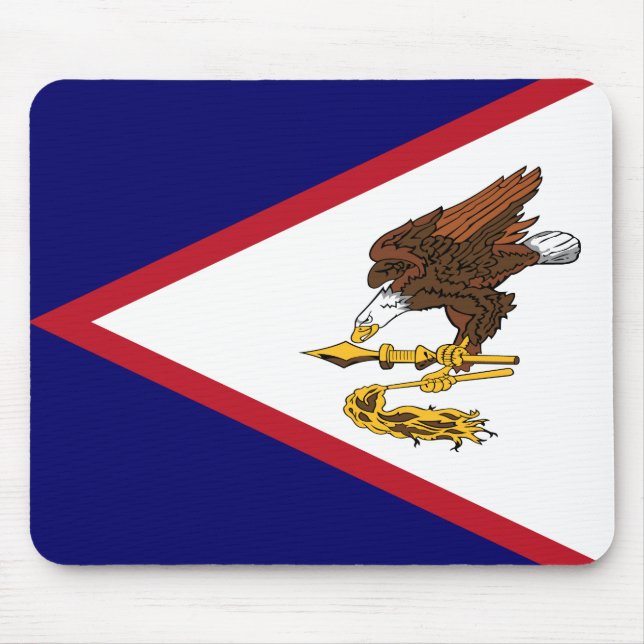 Tapis De Souris Drapeau des Samoa américaines patriotiques (Devant)