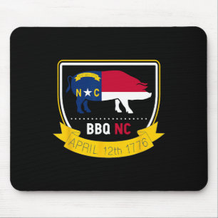 Tapis De Souris Drapeau D'État De Caroline Du Nord Bbq Nc 1776 Ind