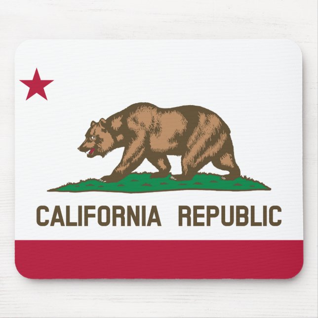 Tapis De Souris Drapeau d'État de la République de Californie (Devant)