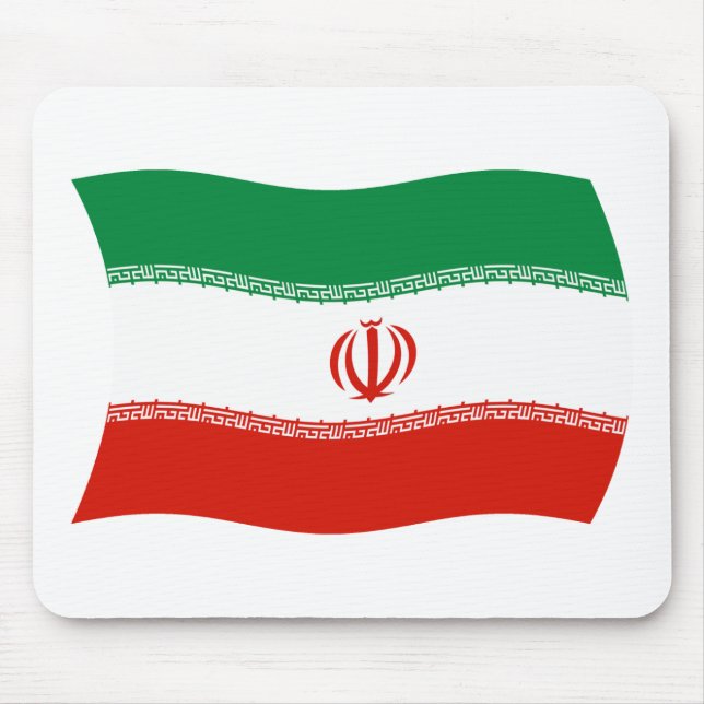 Tapis de souris Drapeau d'Iran (Devant)