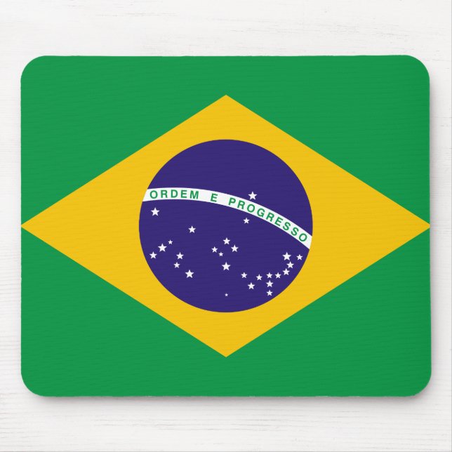 Tapis De Souris Drapeau du Brésil (Devant)