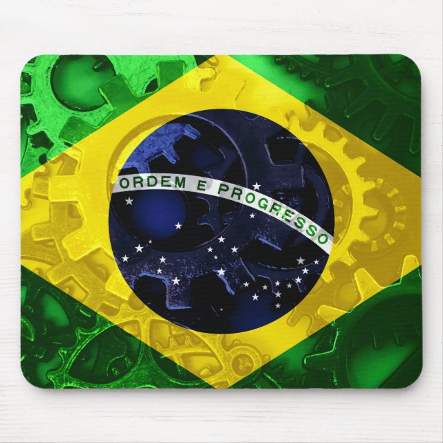 Tapis De Souris Drapeau du Brésil (Devant)