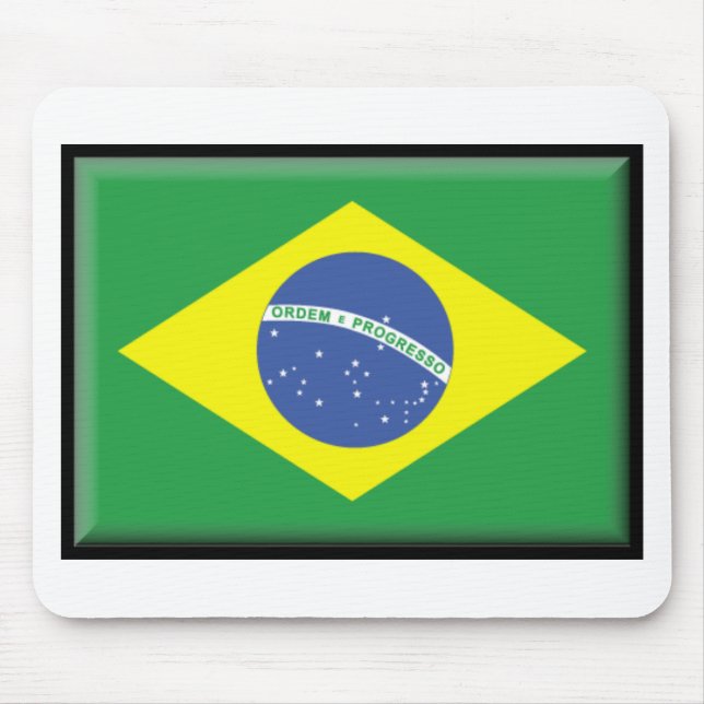 Tapis De Souris Drapeau du Brésil (Devant)