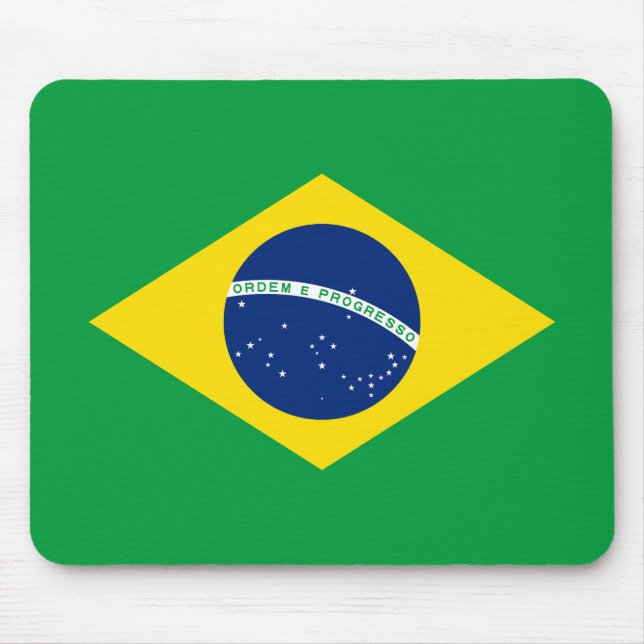 Tapis De Souris Drapeau du Brésil patriotique (Devant)