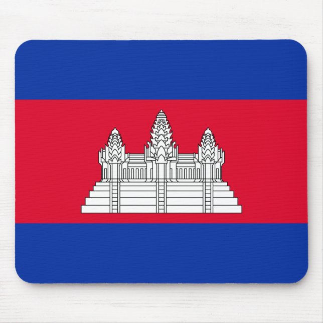 Tapis De Souris Drapeau du Cambodge patriotique (Devant)