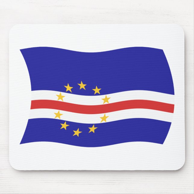 Tapis de souris Drapeau du Cap-Vert (Devant)
