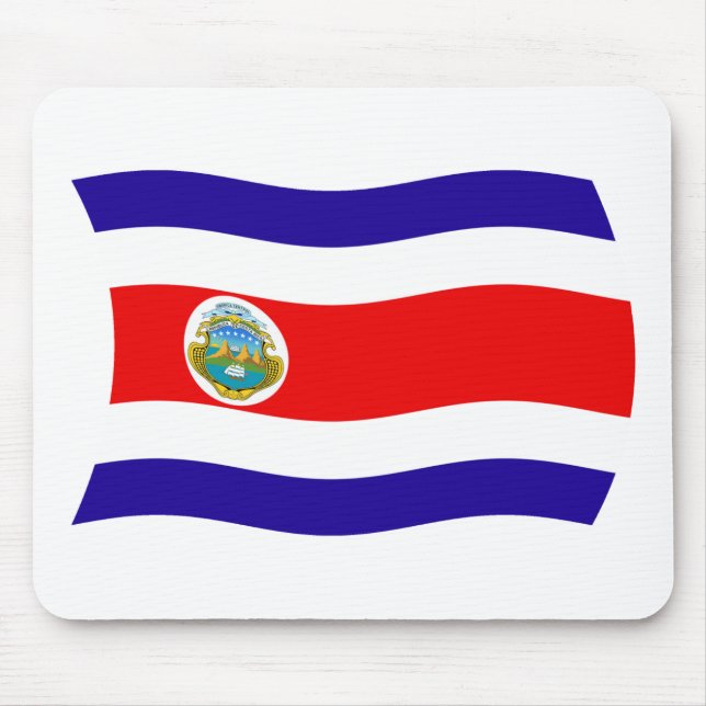 Tapis De Souris Drapeau du Costa Rica Mousepad (Devant)