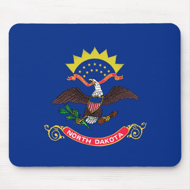 Tapis De Souris Drapeau du Dakota du Nord (Devant)