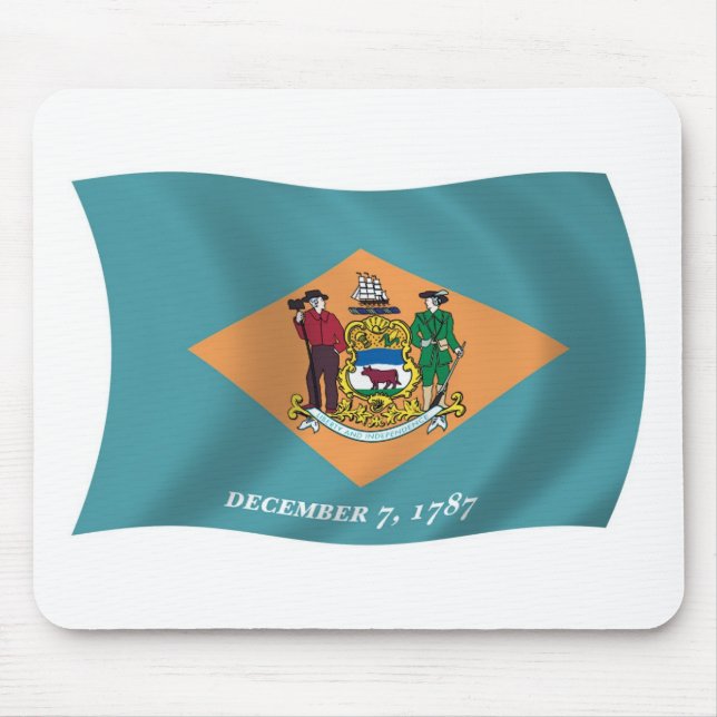Tapis De Souris Drapeau du Delaware Mousepad (Devant)