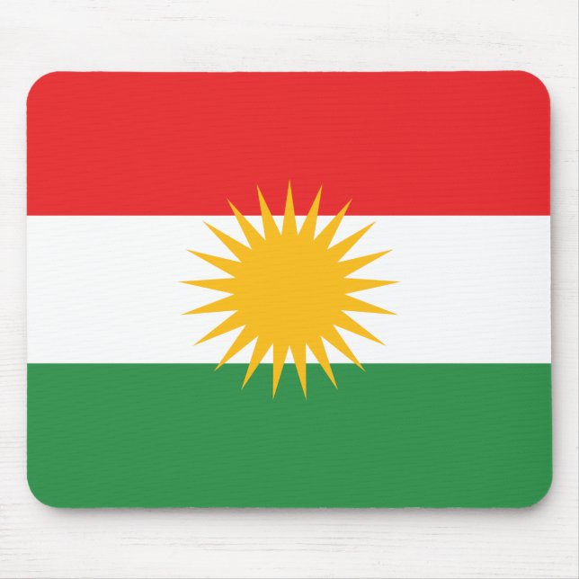 Tapis De Souris Drapeau du Kurdistan (Devant)