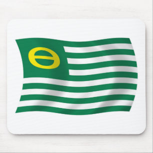 Tapis De Souris Drapeau du mouvement écologie Mousepad