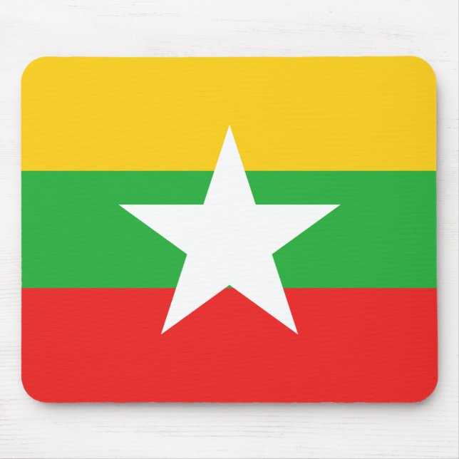Tapis De Souris Drapeau du Myanmar Mousepad (Devant)
