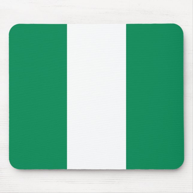 Tapis De Souris Drapeau du Nigeria patriotique (Devant)