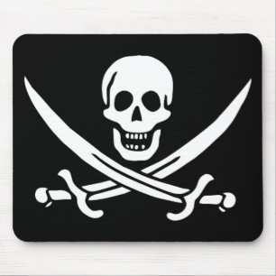 Tapis De Souris Drapeau du pirate JAck Rackam
