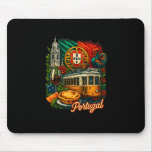 Tapis De Souris Drapeau du Portugal Voyage au Portugal Coq portuga
