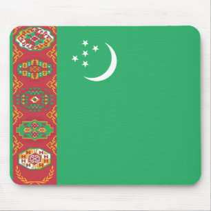 Tapis De Souris Drapeau du Turkménistan