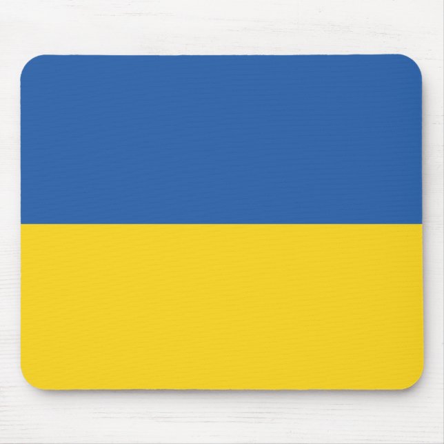 Tapis De Souris Drapeau d'Ukraine (Devant)