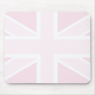Tapis De Souris Drapeau d'Union Jack dans Mousepad rose