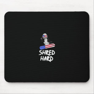 Tapis De Souris Drapeau dur américain Shore Panda Bear Snowboard T