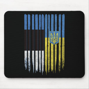 Tapis De Souris Drapeau estonien ukrainien Estonie Ukraine 