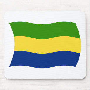 Tapis De Souris Drapeau gabonais Mousepad