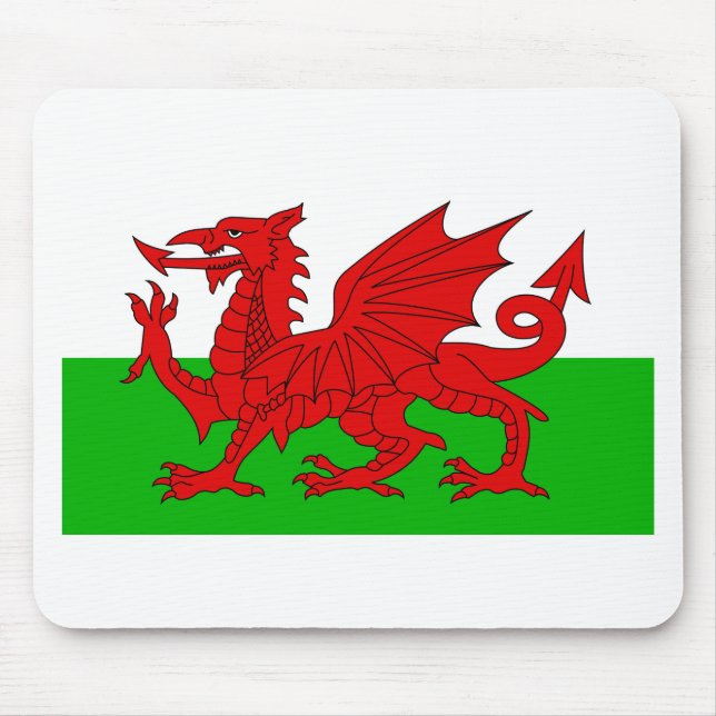 Tapis De Souris Drapeau Gallois / Pays de Galles - Cymru Image de  (Devant)