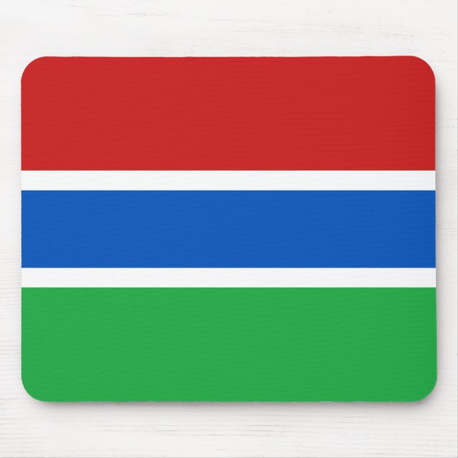 Tapis De Souris Drapeau Gambie Mousepad (Devant)