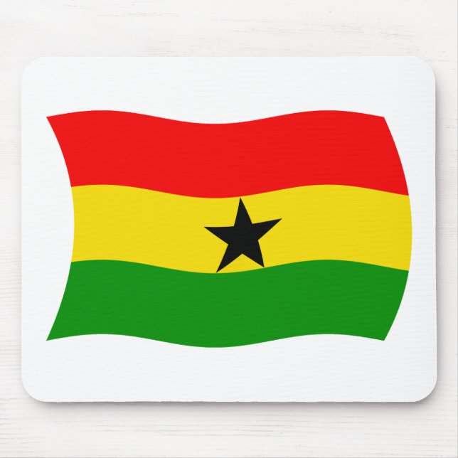 Tapis De Souris Drapeau ghanéen Mousepad (Devant)