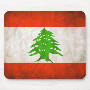 Tapis De Souris Drapeau Grungy Lebanon