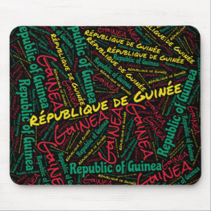 Tapis De Souris Drapeau guinéen de couleurs Patriotique