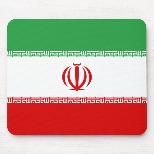 Tapis De Souris Drapeau iranien (Iran) (Persan) (Devant)
