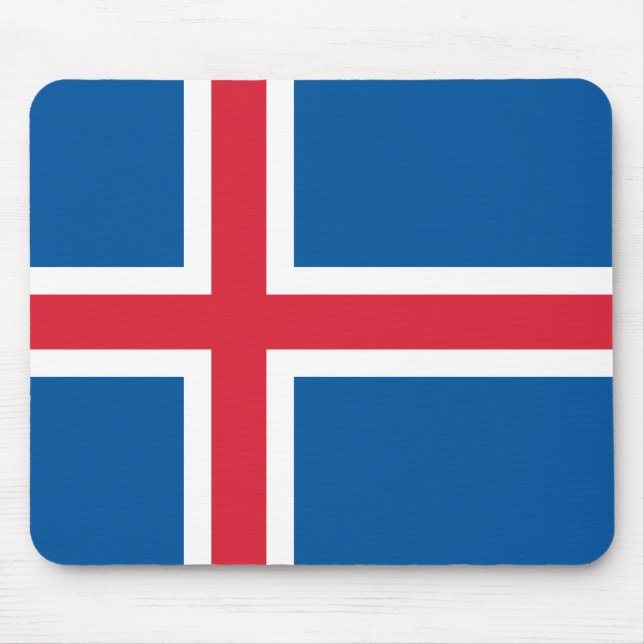 Tapis De Souris Drapeau Islande (Devant)