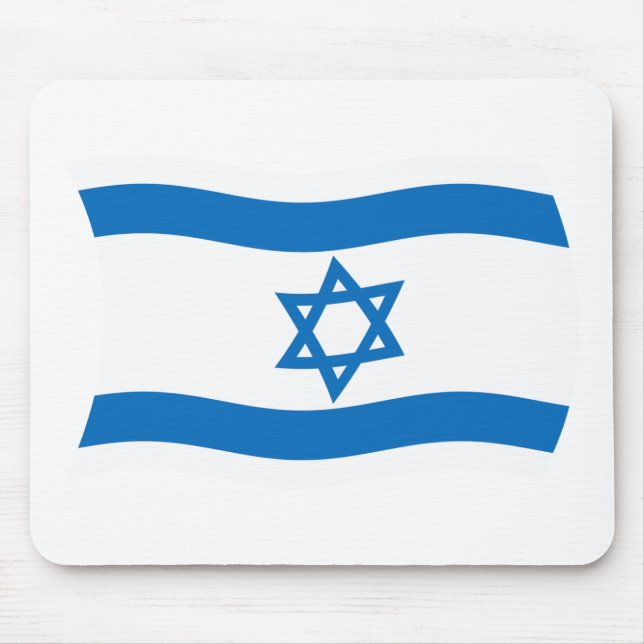 Tapis De Souris Drapeau israélien Mousepad (Devant)