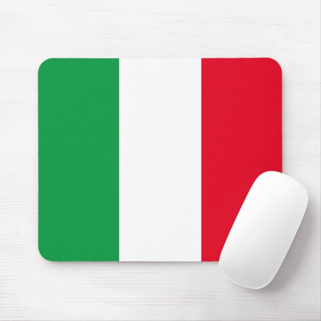 Tapis De Souris Drapeau italien Mousepad (Avec souris)