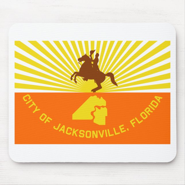 Tapis De Souris Drapeau Jacksonville (Devant)