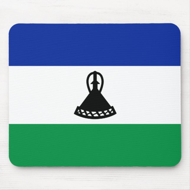 Tapis De Souris Drapeau Lesotho Mousepad (Devant)