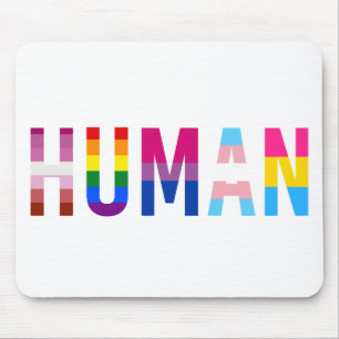 Tapis De Souris Drapeau LGBT HUMAN Mois Gay pride Transgenre