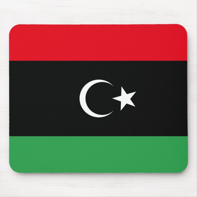 Tapis De Souris Drapeau libyen Mousepad (Devant)