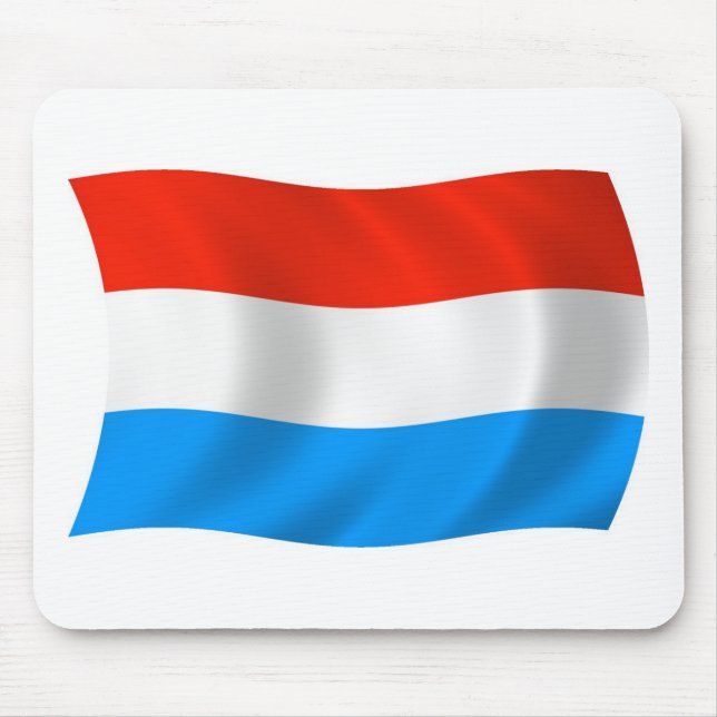 Tapis De Souris Drapeau Luxembourg Mousepad (Devant)