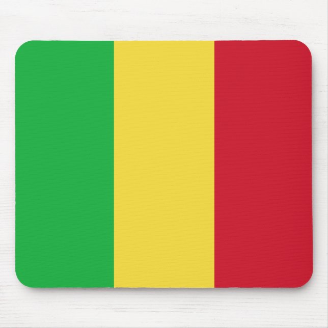 Tapis De Souris Drapeau malien Mousepad (Devant)