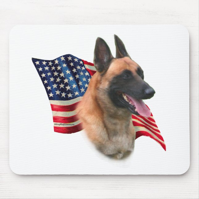 Tapis De Souris Drapeau malinois belge (Devant)