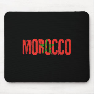 Tapis De Souris Drapeau marocain Maillot de football marocain pour