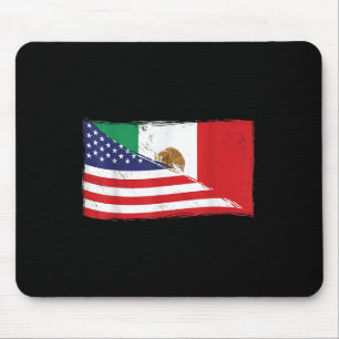 Tapis De Souris Drapeau Mexicain États-Unis Drapeau Fier Mexique R