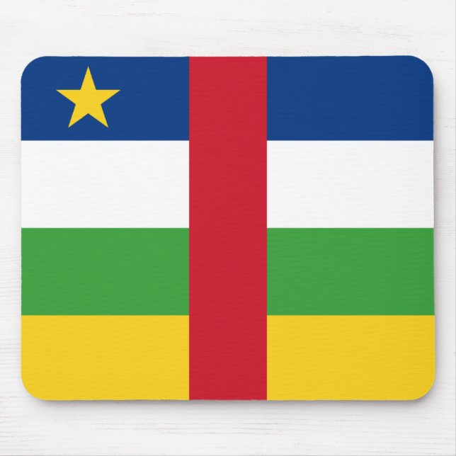 Tapis De Souris Drapeau Mousepad de Centrafrique (Devant)